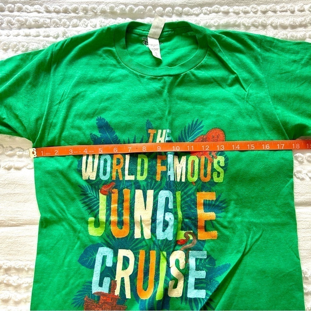 Disneys World Famous Jungle Cruise Kelly Green Super Soft 100% Cotton Tee Shirt - Picture 6 of 15